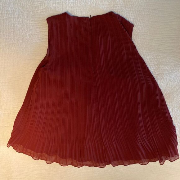 Burgundy Ruffle Shirt Club Monaco - Picture 2 of 4